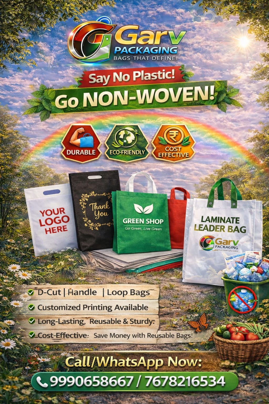 Go non-woven, say no to plastic